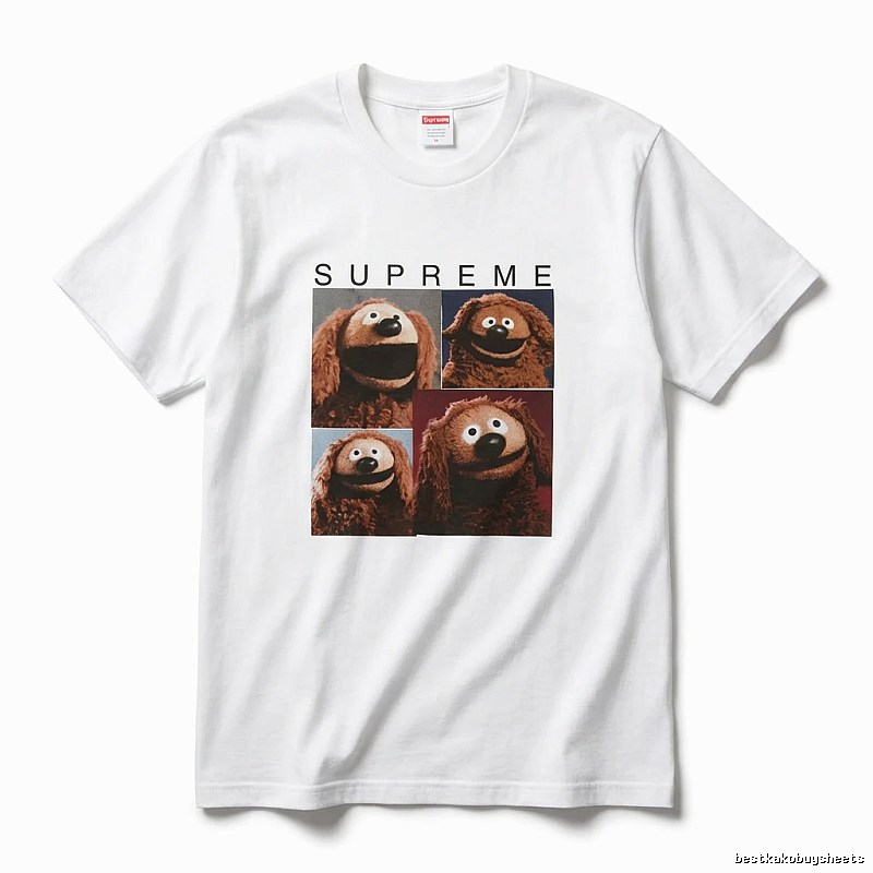 Supreme cartoon print white T-shirt