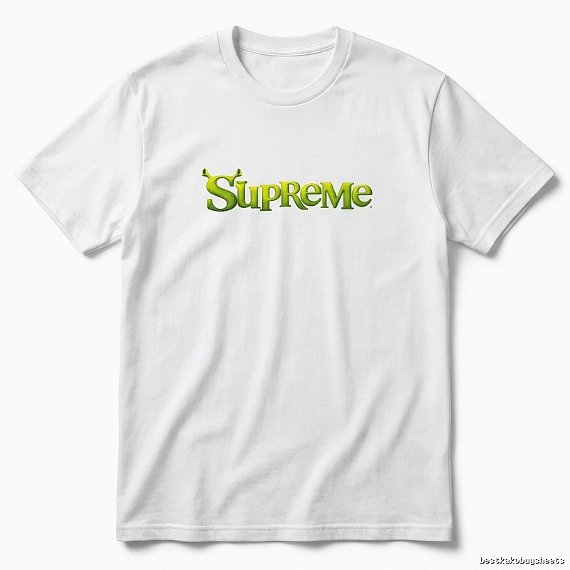 Supreme Fluorescent Green Trendy T-shirt