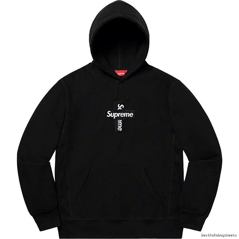 Supreme Lightweight Logo hoodie Gray Red Oversized for Trend Styling