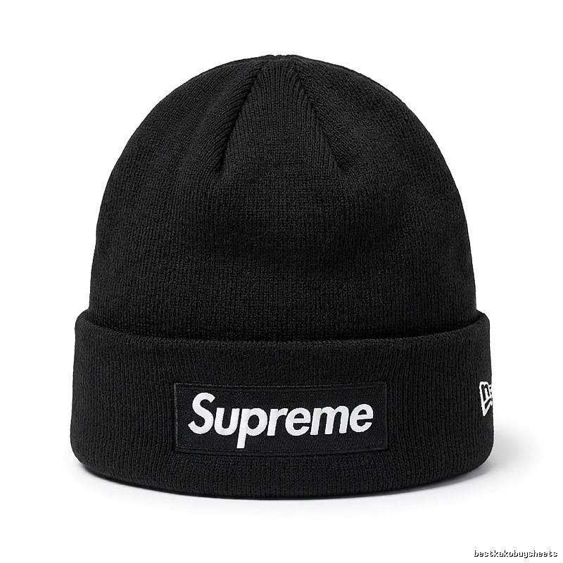 Supreme minimalist style black cold hat