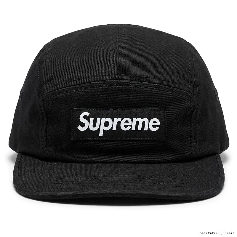 Supreme minimalist style black hat