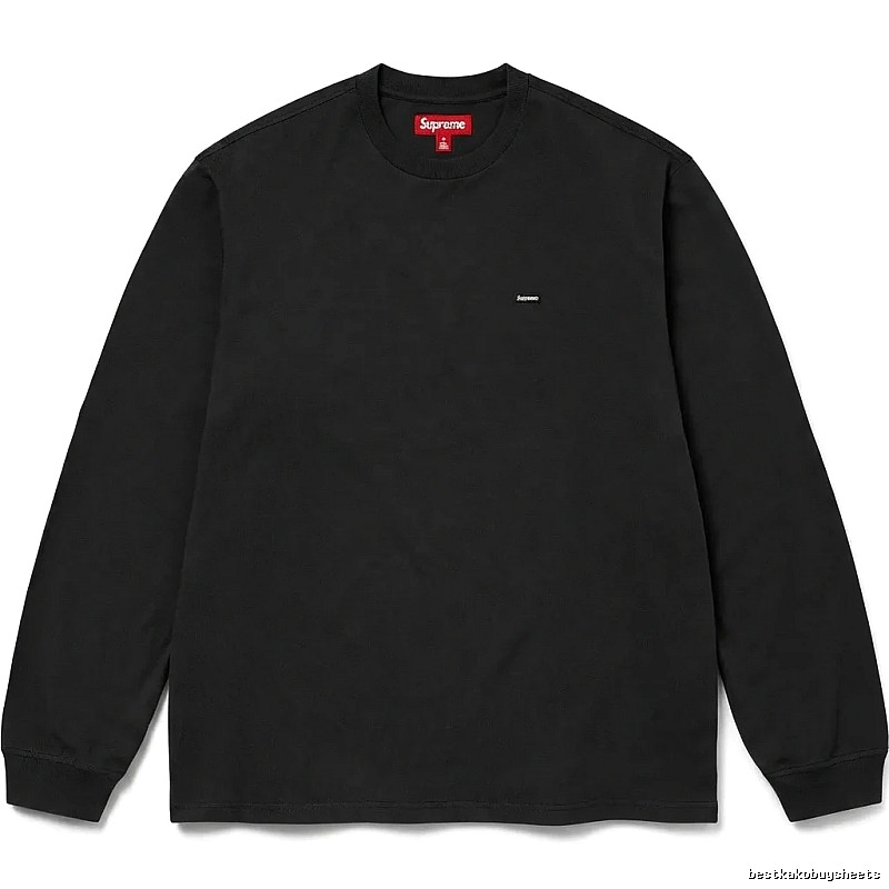 Supreme minimalist style black long-sleeved shirt