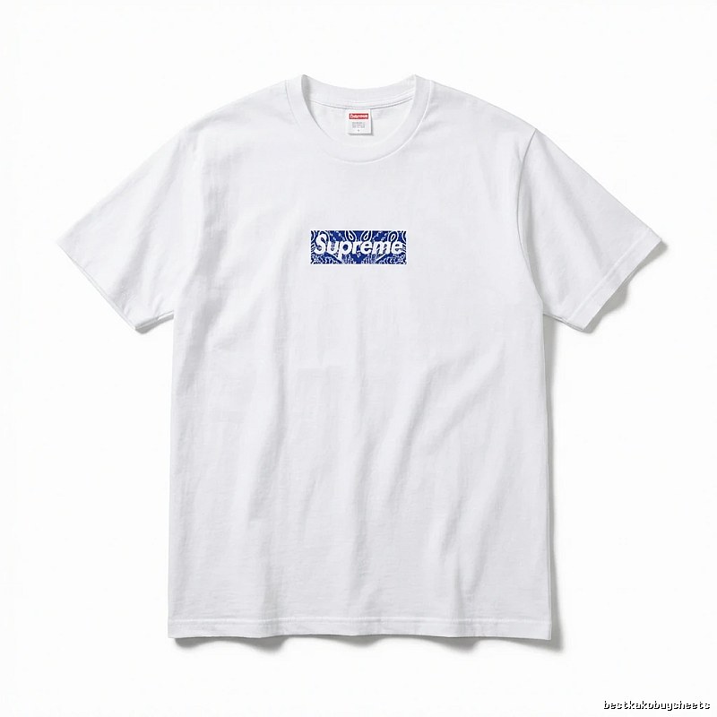 Supreme Print Simple White T-shirt
