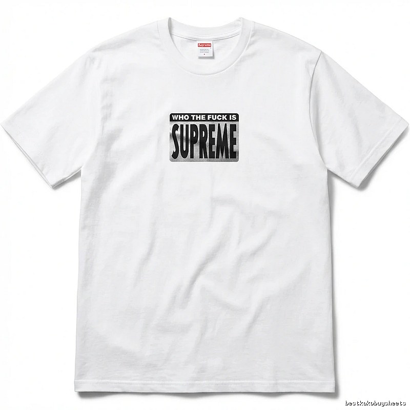 Supreme - printed trendy brand white T - shirt