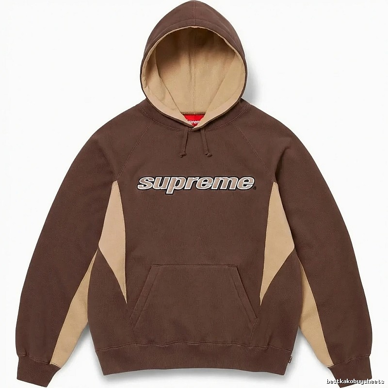 Supreme retro-style brown hoodie