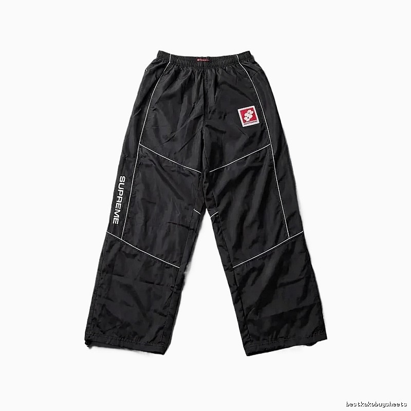 SUPREME sporty black long trousers