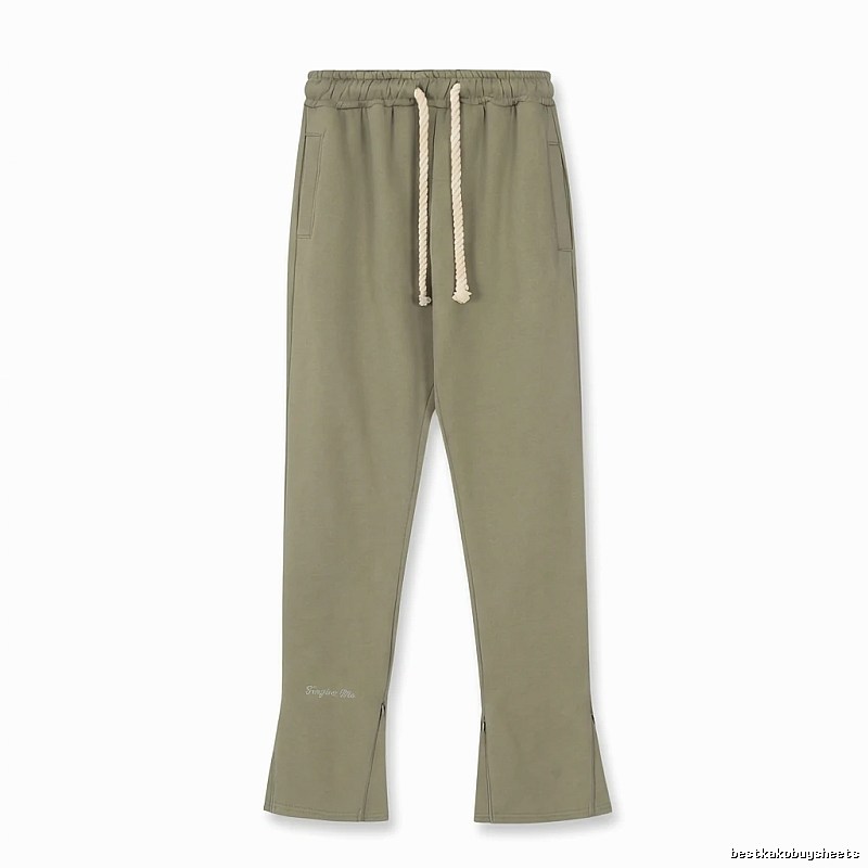SynaWorld casual style olive green trousers