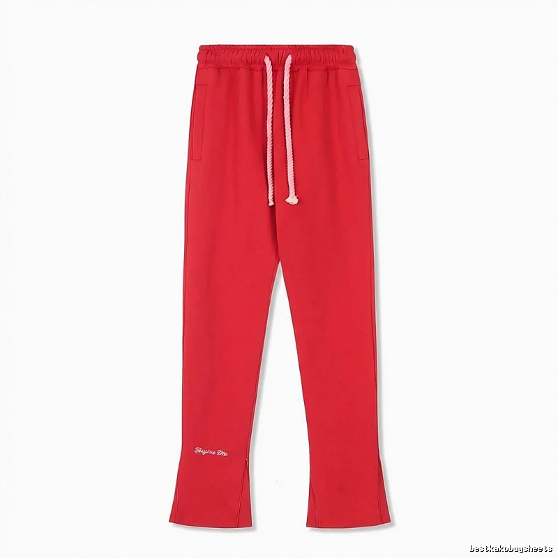 SynaWorld casual-style red long trousers