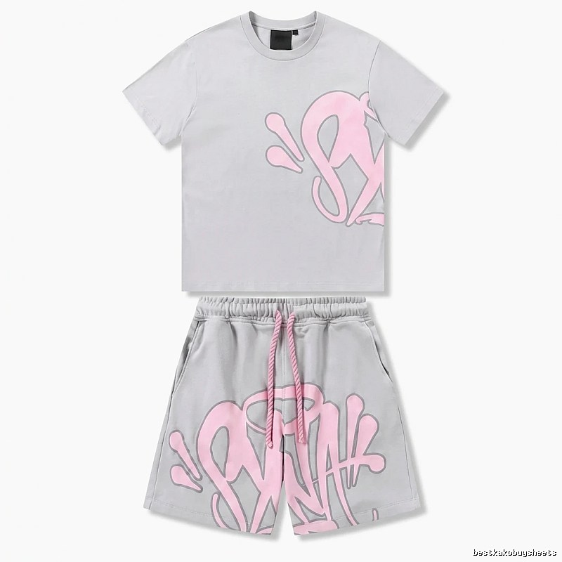 SynaWorld Graffiti Style Gray-Pink Set
