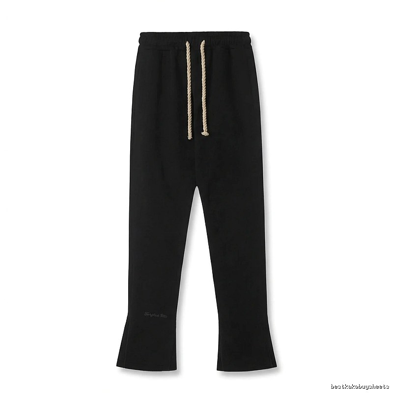 SynaWorld Trendy Style Black Long Pants