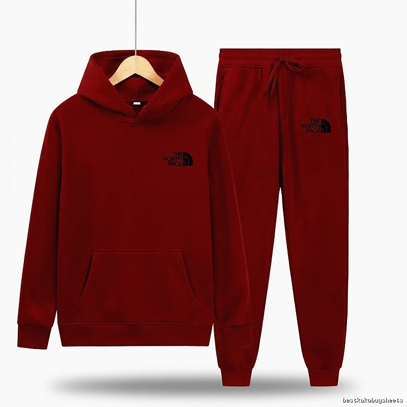 The North Face Casual Sportswear Set (Red)