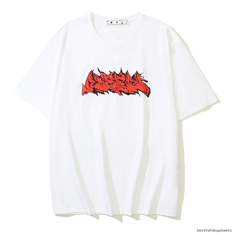 Thrasher Classic Flame logo T-shirt White Red Thrasher for Daily Styling