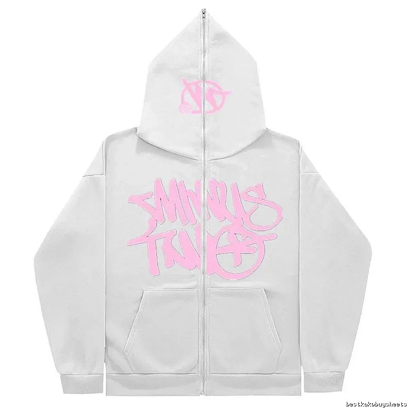 Trapstar Daily Graphic zip hoodie Black Zip Pink with Visual Detail