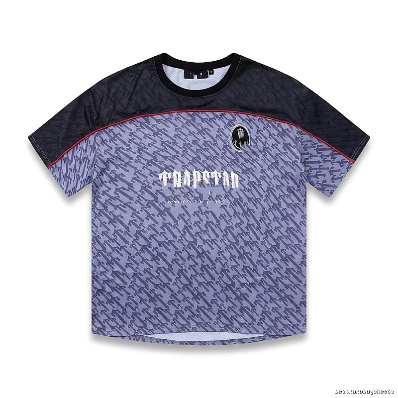 Trapstar Dark Purple and Black Short-sleeve