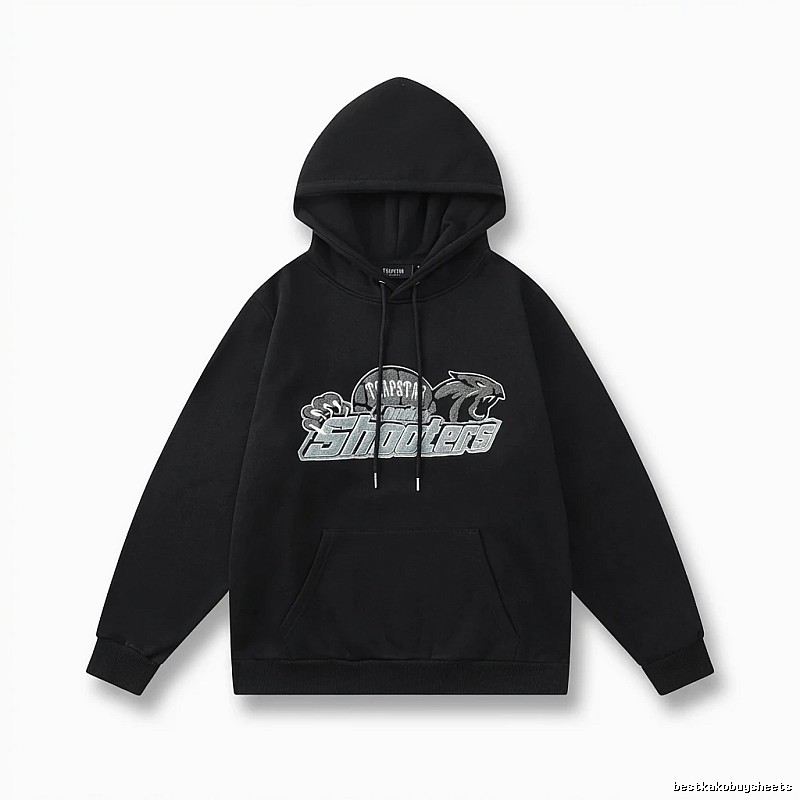 Trapstar - printed trendy and cool black hoodie