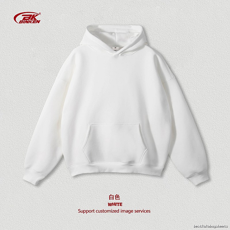 Travel Pullover hoodie Navy Blank Kangaroo with Modern Look