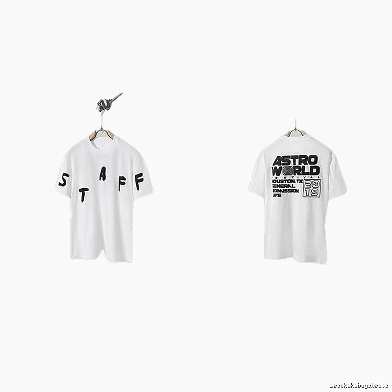 Travis Scott AstroWorld Street Style White T-Shirt