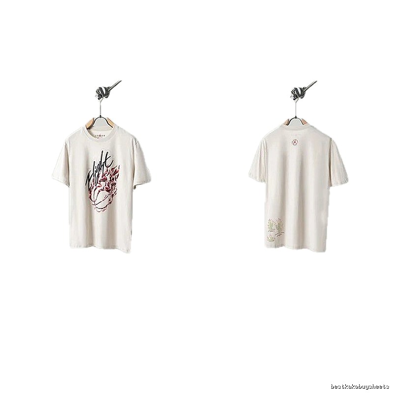 Travis Scott Cactus Co-branded Street-style Off-white T-shirt