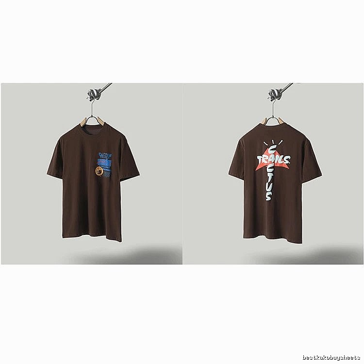 Travis Scott Cactus Graffiti Brown T-Shirt