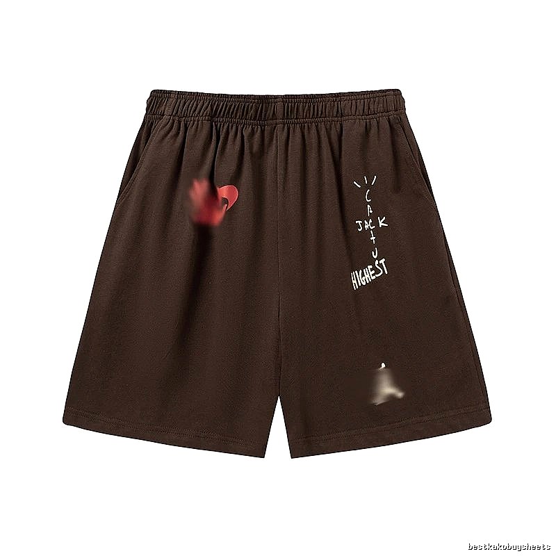 Travis Scott Sport Graphic T-shirt Brown Travis Scott for Warm Weather