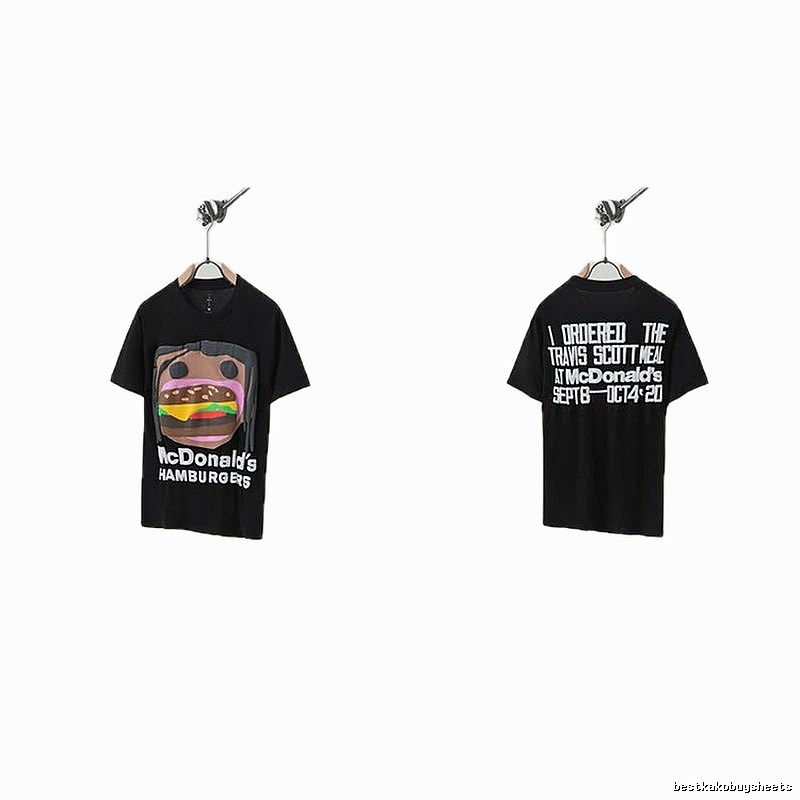 Travis Scott x McDonald's Co-branded Printed Black T-Shirt