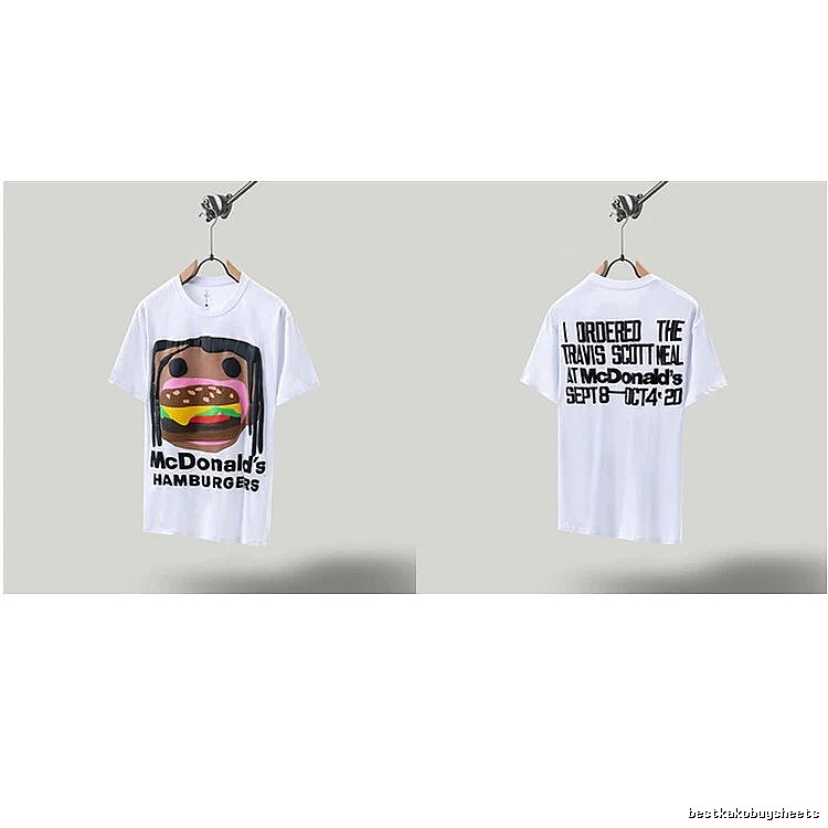 Travis Scott x McDonald's Co-branded Street Style White T-shirt