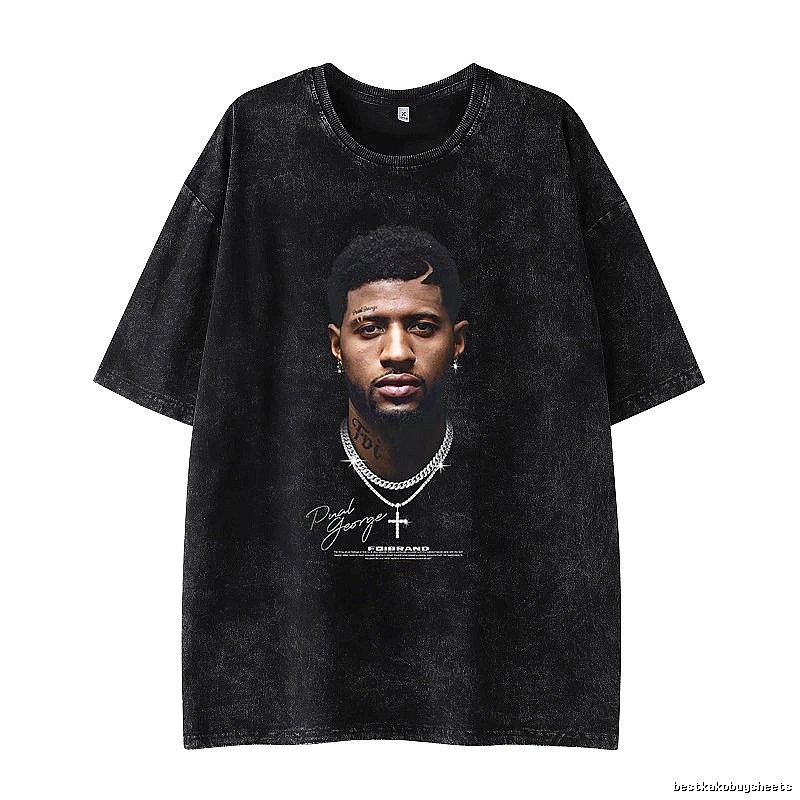 Tupac Logo Detail Portrait graphic T-shirt Black Tupac Collage with Relaxed Feel