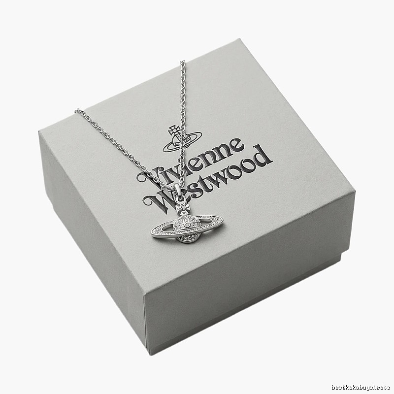 Vivienne Westwood Saturn Silver Necklace