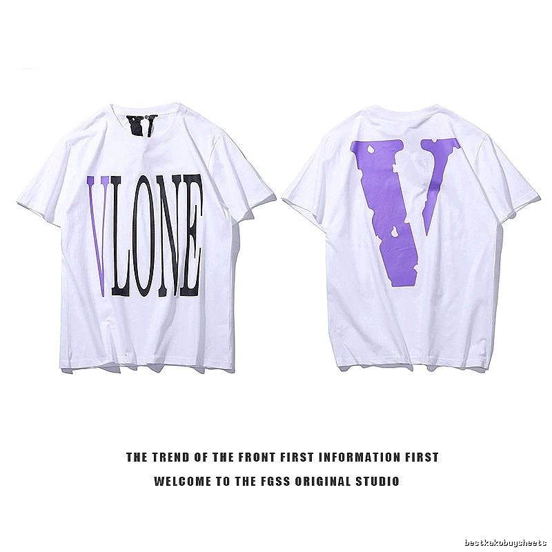 Vlone Compact Logo T-shirt Black Purple Vlone for Smart Casual Looks