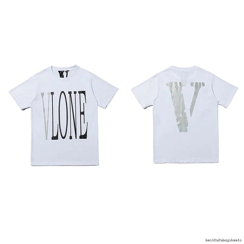 Vlone Patterned Logo T-shirt Black Purple Vlone with Signature Styling