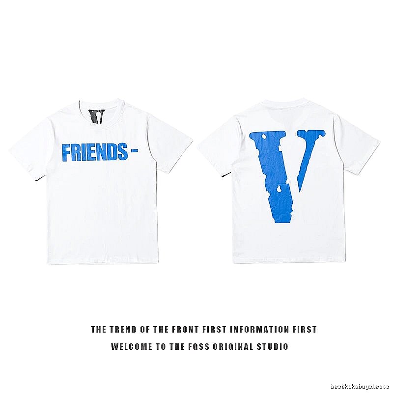 Vlone Travel Logo T-shirt Black Purple Vlone with Soft Visual Tone