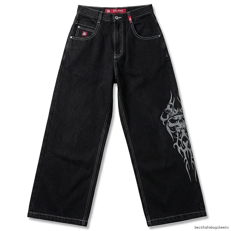 Y2K style black jeans