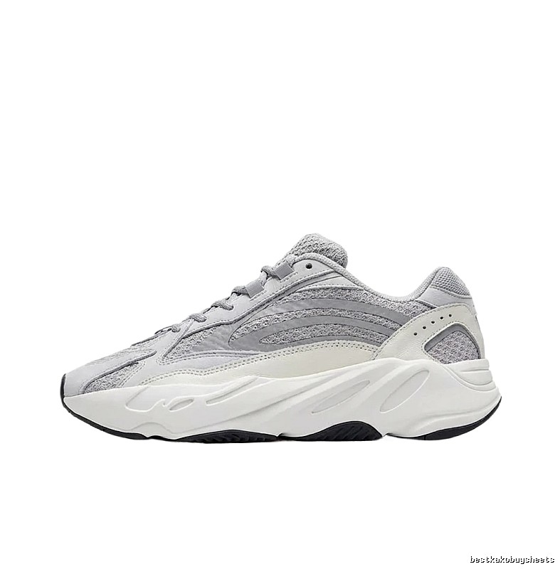 Yeezy retro gray and white sports shoes
