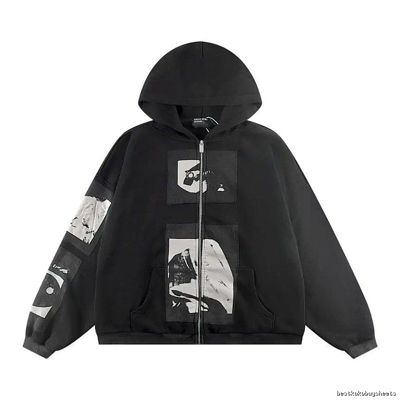 Zip-Layer Styling Graphic Zip Hoodie Travel Styling