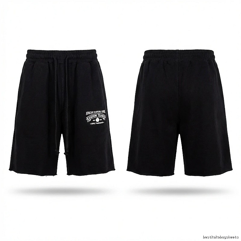 American casual black shorts of DENIM TEARS
