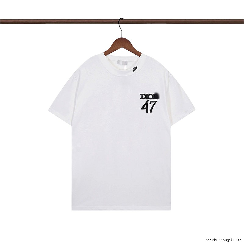 Dior 47 Collection Minimalist Style White T-Shirt