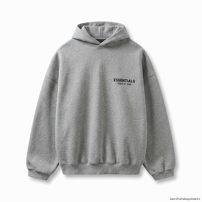 ESSENTIALS minimalist light gray sweatshirt