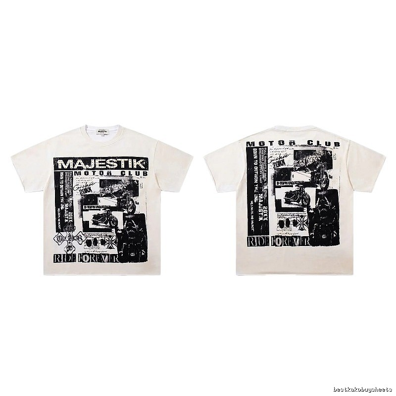 MAJESTIK Motorcycle Club Vintage Off-white T-shirt