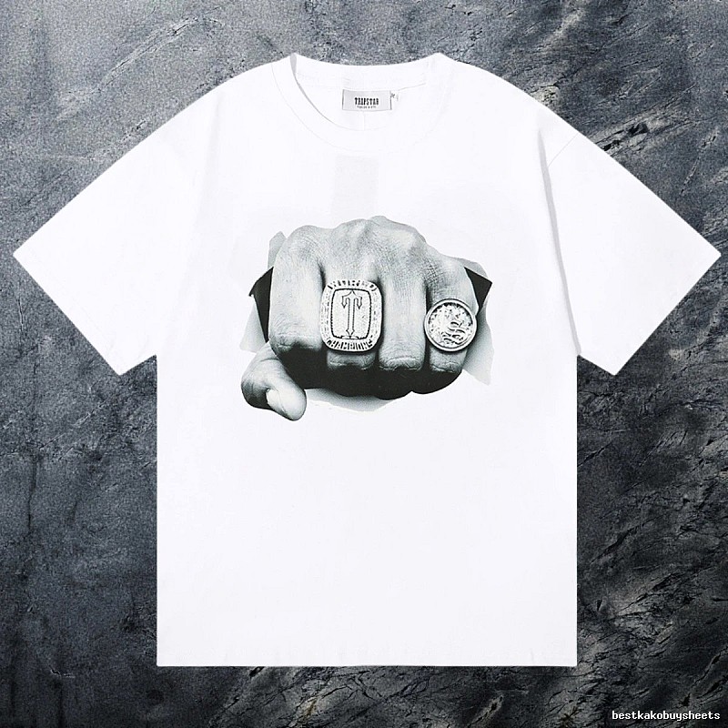 Trapstar Sport Keys graphic T-shirt Black White Key for Collection Drops
