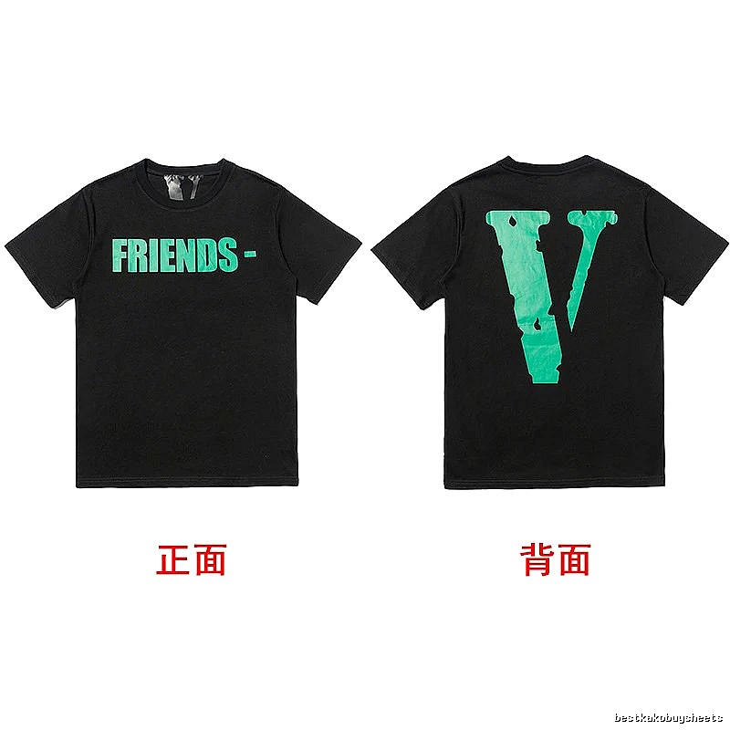 Vlone Logo Detail Logo T-shirt Black Purple Vlone with Relaxed Feel